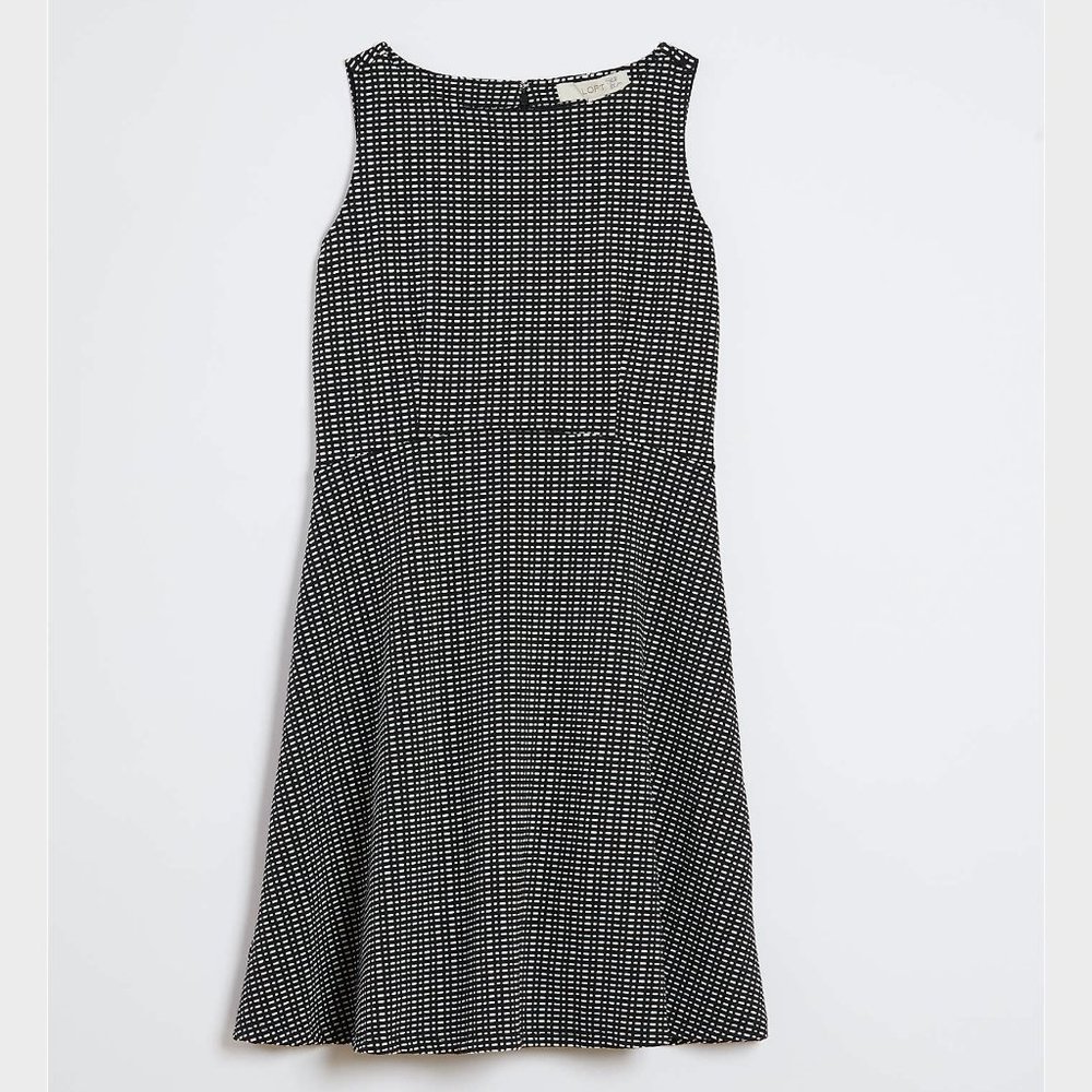 NWT LOFT TEXTURED FLARE DRESS